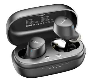 Tozo Agile Dots Dokanałowe Bluetooth 5.3 Czarny