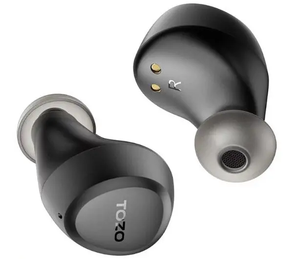 Tozo Agile Dots Dokanałowe Bluetooth 5.3 Czarny