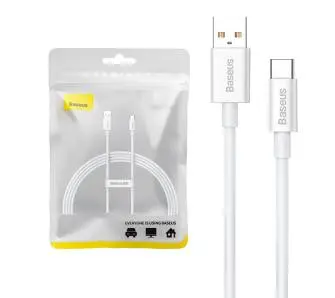 Kabel Baseus USB do USB-C Superior 100W 1,5m Biały