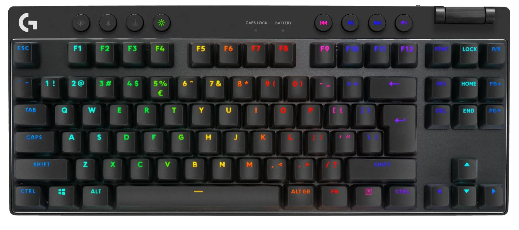 Klawiatura mechaniczna Logitech G Pro X TKL Lightspeed Tactile GX Brown Czarny