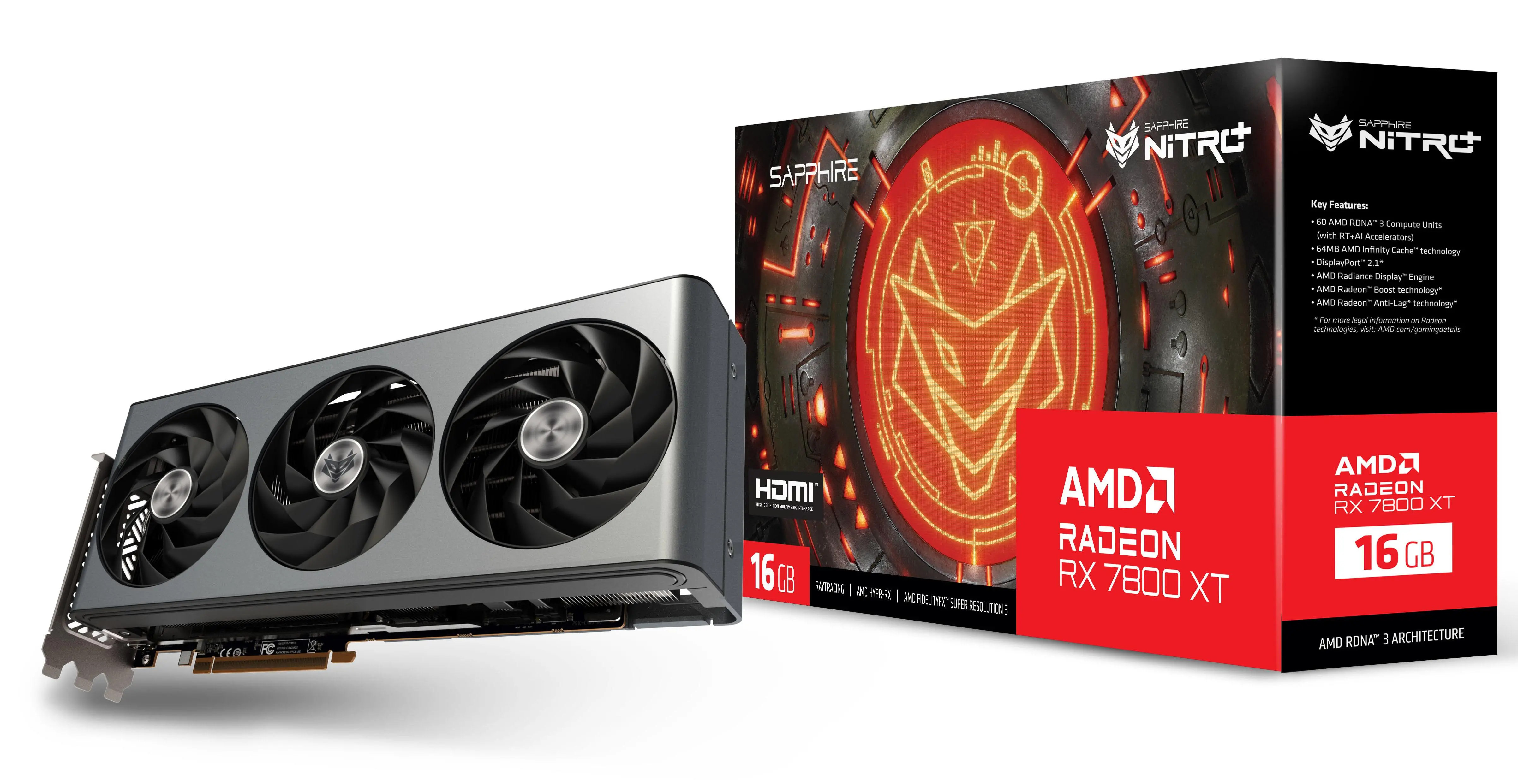 Karta graficzna Sapphire technology NITRO+ Radeon RX 7800 XT