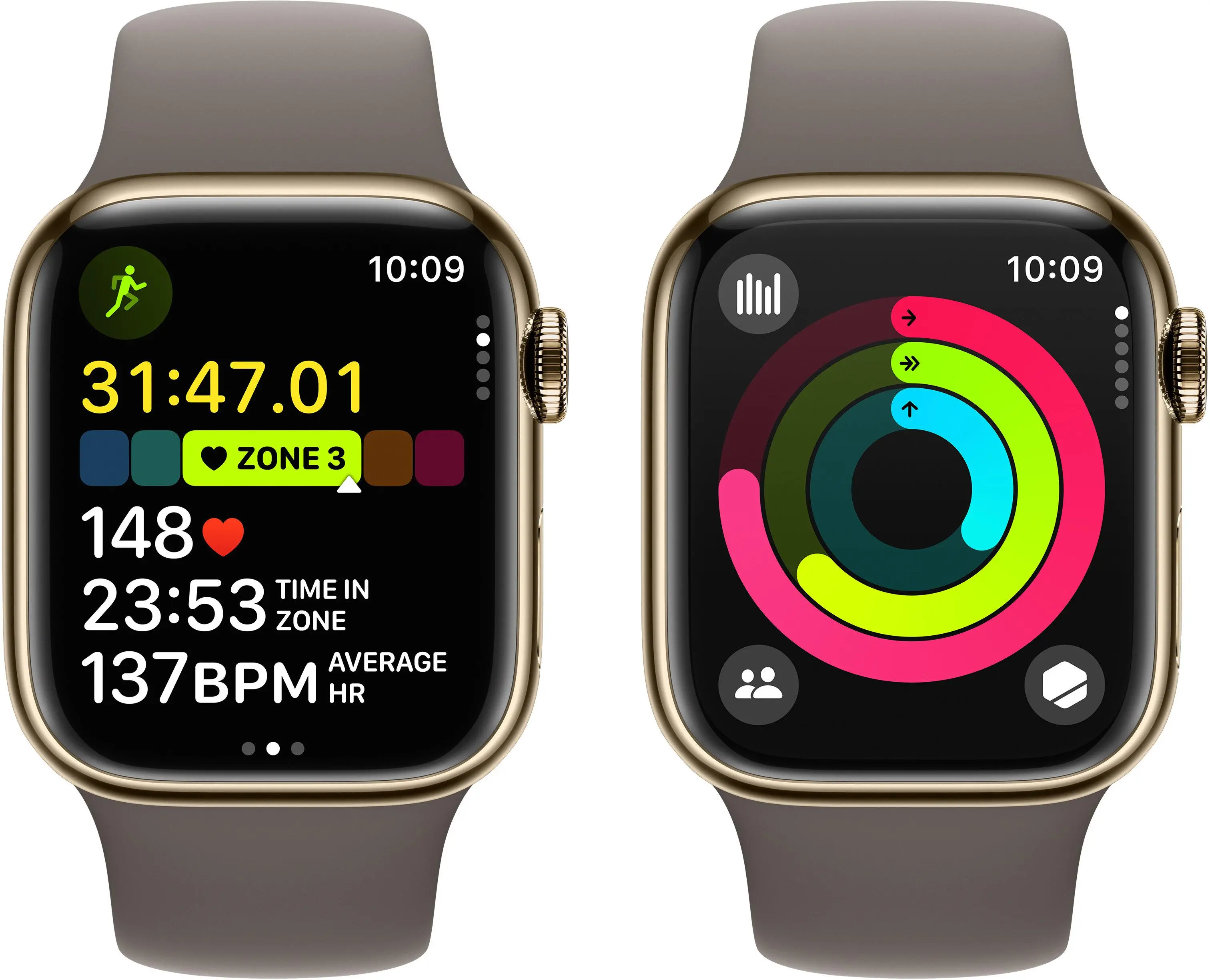 Apple Watch - Apple Watch Series 9/GPS/41mm/A2978 ⑥ Apple Watch 9 GPS + Cellular 41mm Koperta ze Stali