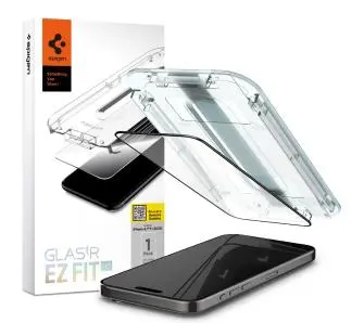 Szkło hartowane Spigen z aplikatorem Glas.tR EZ Fit HD FC do iPhone 15 Pro