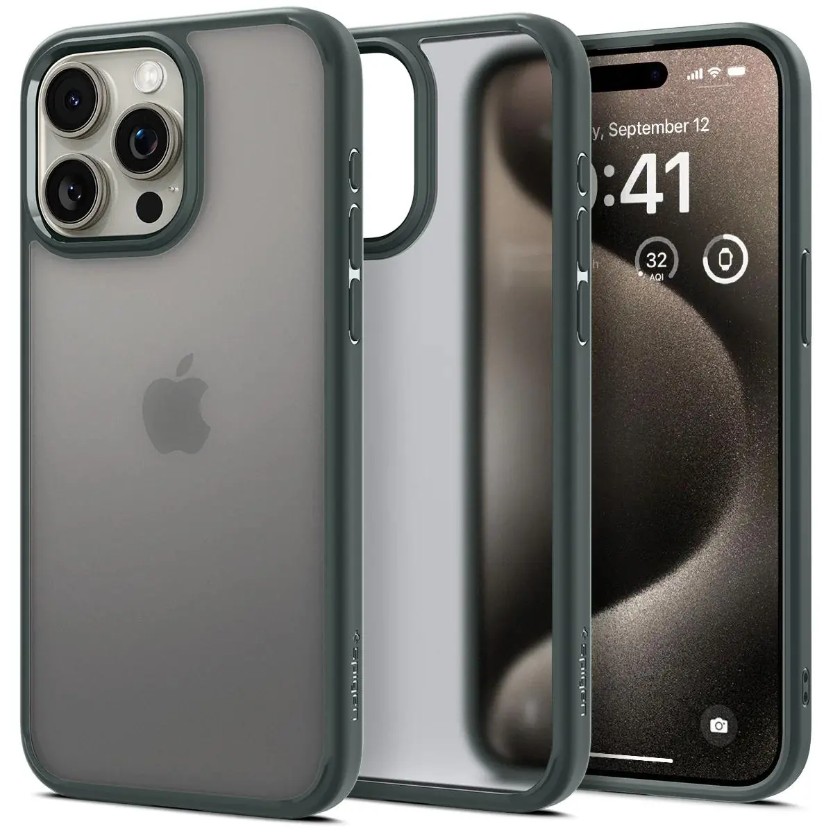 Etui Spigen Ultra Hybrid do iPhone 15 Pro Max Zielony