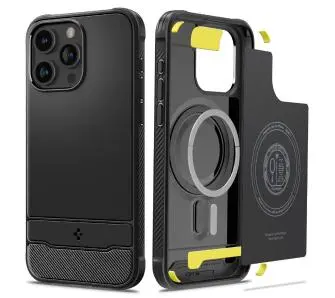 Etui Spigen Rugged Armor MagFit do iPhone 15 Pro Max Czarny