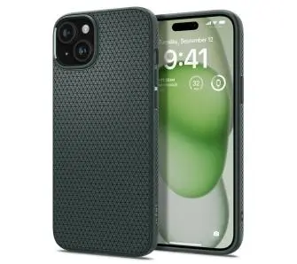 Etui Spigen Liquid Air do iPhone 15 Plus Zielony