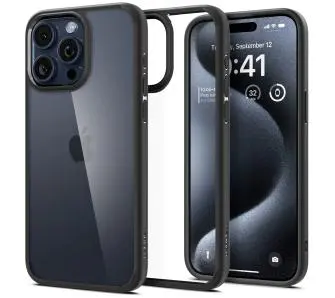 Etui Spigen Ultra Hybrid do iPhone 15 Pro Czarny