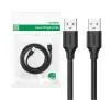 Kabel UGREEN USB 2,0 A-A US102 0,25m Czarny