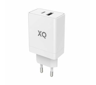 Ładowarka sieciowa Xqisit dual USB C & A Power Delivery 3.0 30W Biały