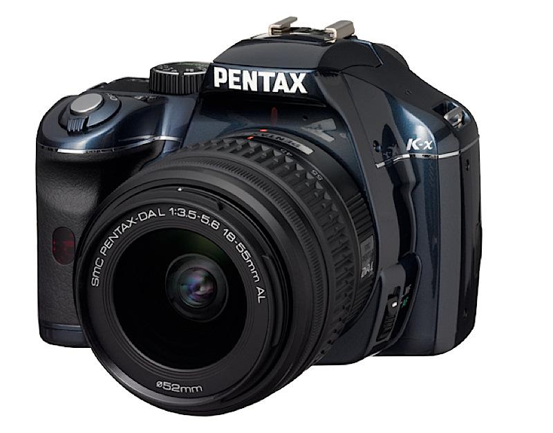 Lustrzanka Pentax K-x + DAL 18-55 mm (niebieski)