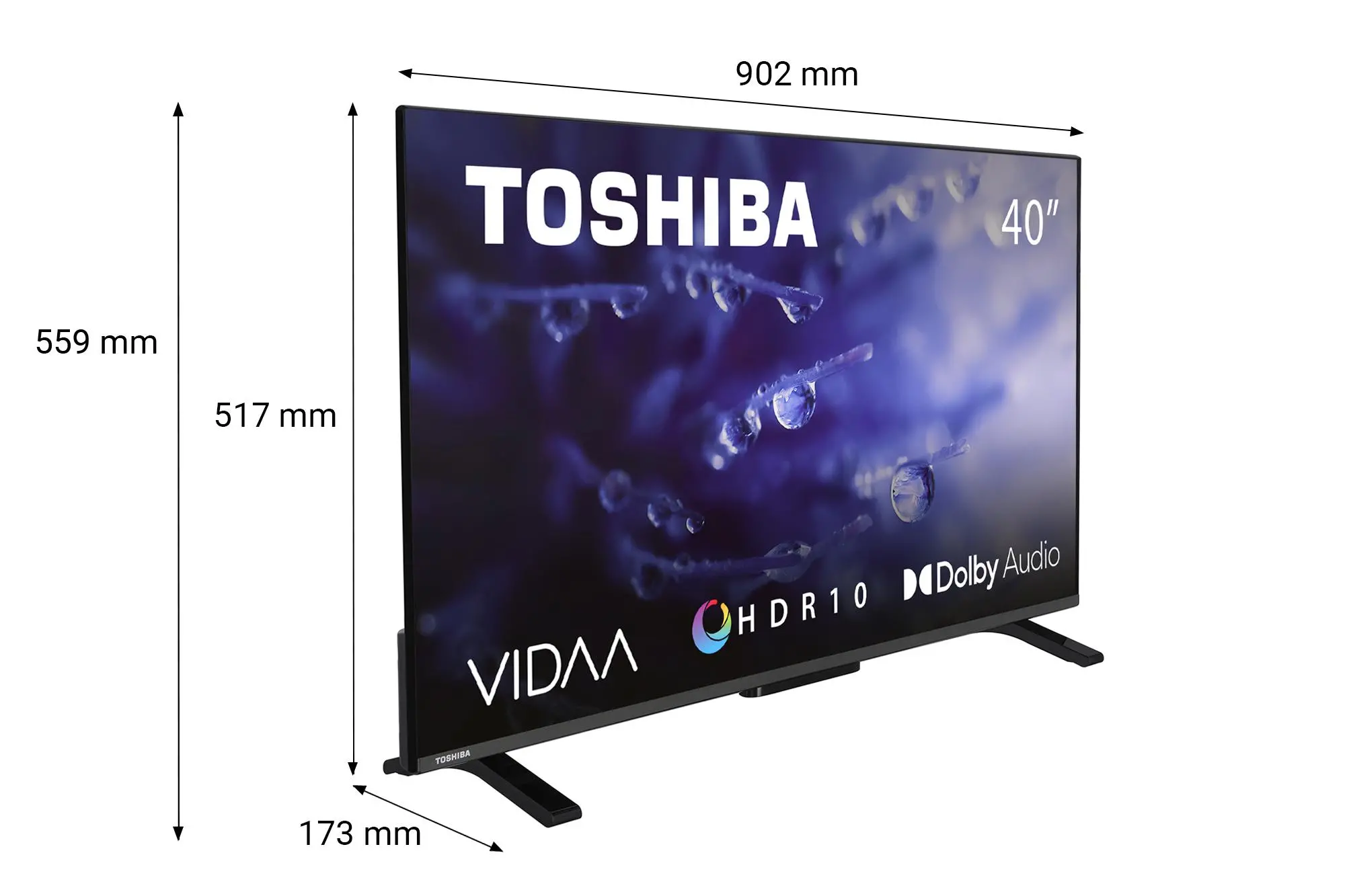 Telewizor Toshiba 40LV2E63DG 40" LED Full HD Smart TV DVB-T2
