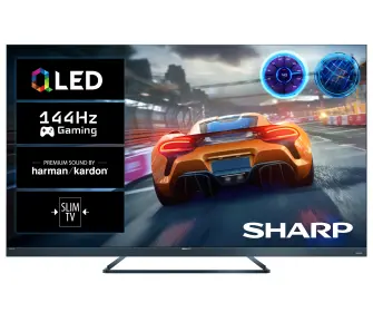 Telewizor Sharp 75FQ8EG 75" QLED 4K 144Hz Google TV Dolby Vision Dolby Atmos DTS:X HDMI 2.1 DVB-T2