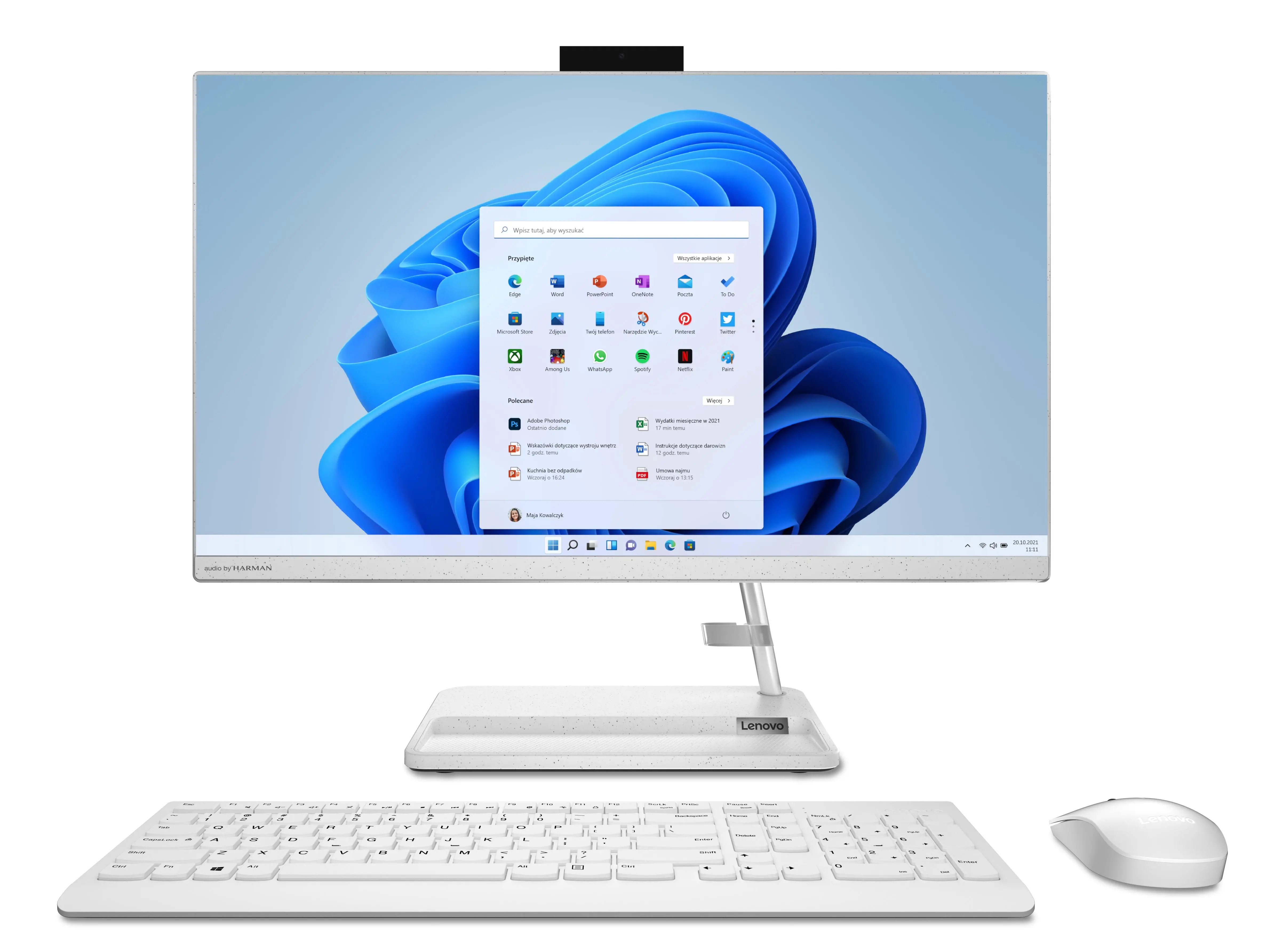 Komputer Lenovo IdeaCentre AIO 3 24IAP7 i5-12450H 23,8" 16GB RAM 512GB Dysk SSD Win11 Biały