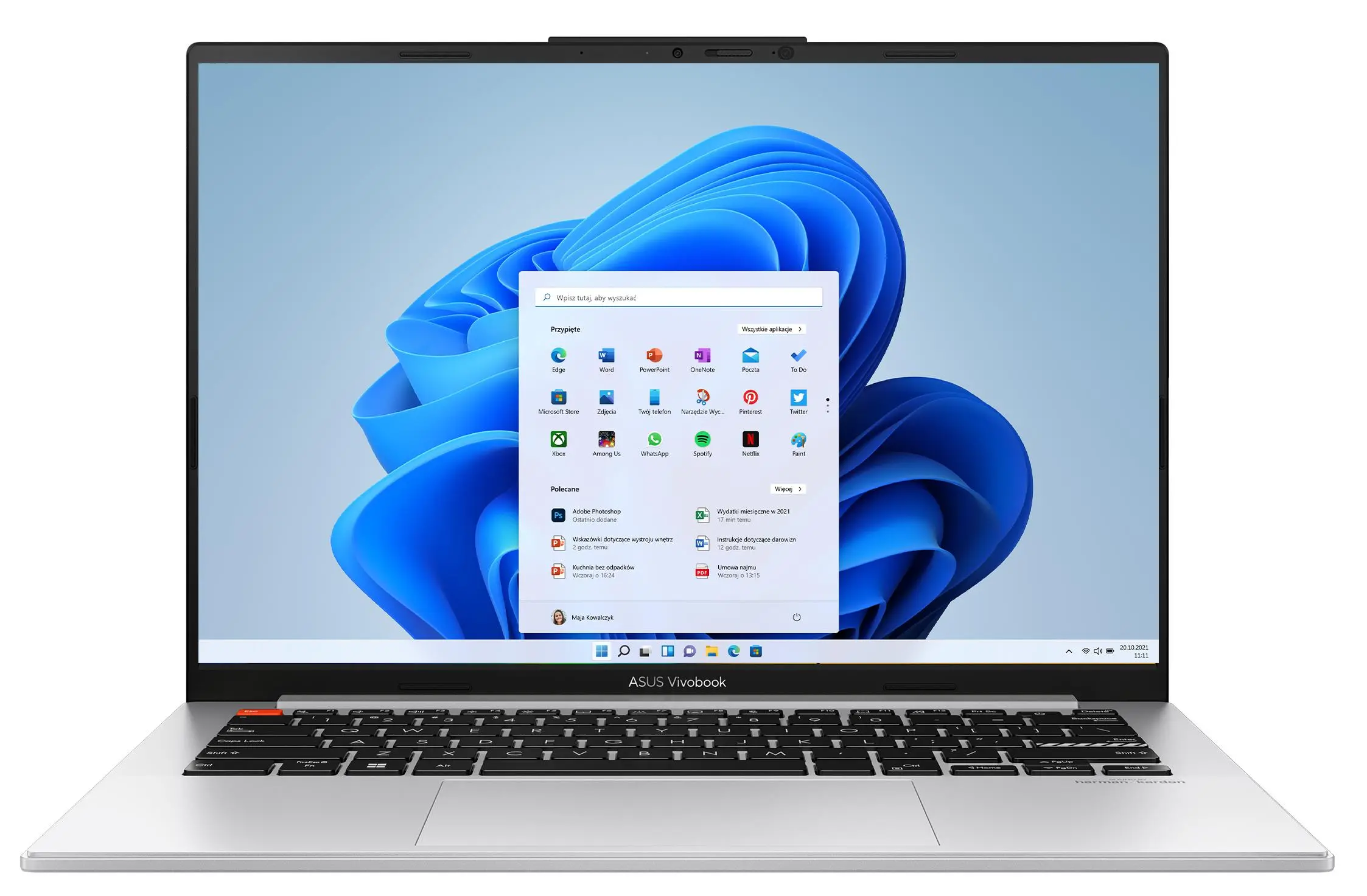 Laptop ASUS Vivobook S 14 K5404VA-M9031W OLED 14,5" i5-13500H 16GB RAM 512GB Dysk SSD Win11 Srebrny