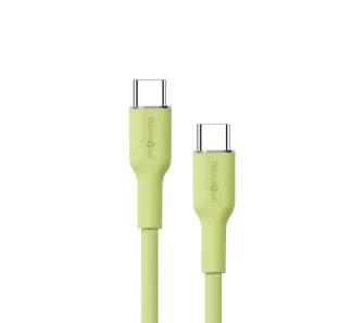 Kabel Reinston EKT52 USB-C do USB-C SOFT 65W 1,5m Zielony