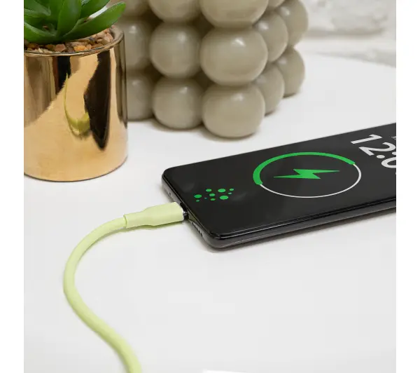 Reinston EKT52 USB-C do USB-C SOFT 65W 1,5m Zielony