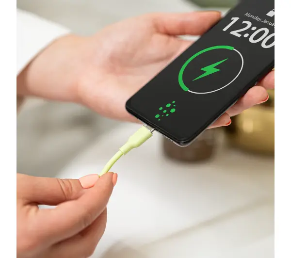 Reinston EKT52 USB-C do USB-C SOFT 65W 1,5m Zielony