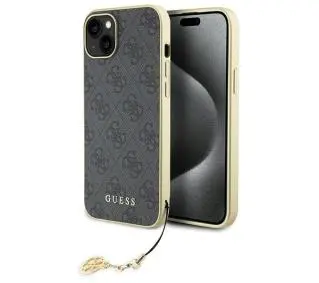 Guess 4G Charms Collection GUHCP15MGF4GGR do iPhone 15 Plus Szary