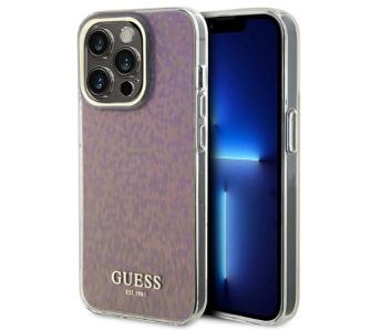 Etui Guess IML Faceted Mirror Disco Iridescent GUHCP15XHDECMP do iPhone 15 Pro Max Różowy