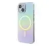 Etui Guess IML Iridescent MagSafe GUHMP15MHITSQ do iPhone 15 Plus turkusowy