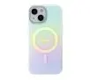 Etui Guess IML Iridescent MagSafe GUHMP15MHITSQ do iPhone 15 Plus turkusowy