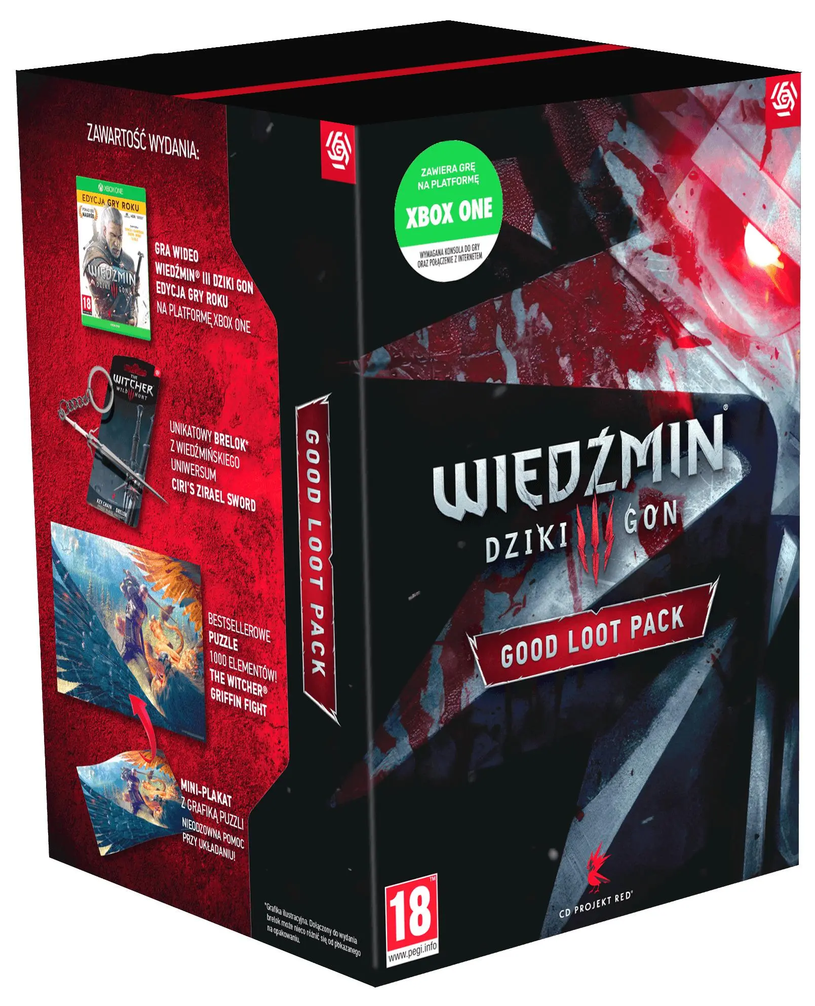Wiedźmin 3: Dziki Gon Good Loot Pack Gra na Xbox One (Kompatybilna z Xbox Series X)