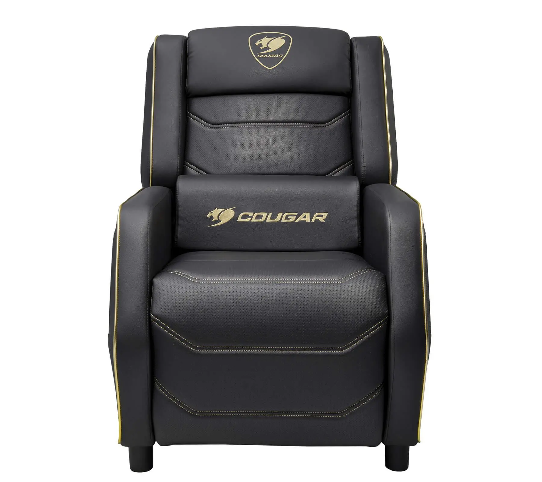 Sofa Cougar Ranger S Royal Gamingowa do 160kg Skóra ECO Czarno-żółty