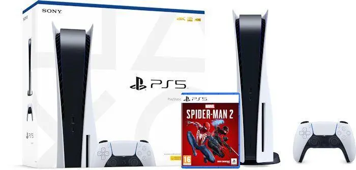 Konsola Sony PlayStation 5 (PS5) z napędem + Marvel’s Spider-Man 2