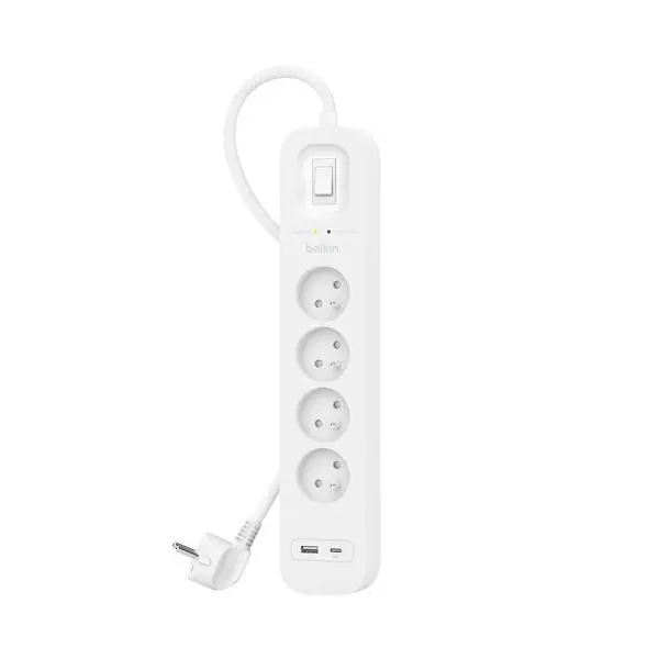 Listwa Belkin SRB001CA2M 4 gniazda 2m Biały