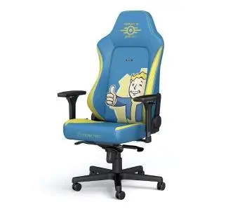 Fotel Noblechairs HERO Fallout Vault-Tec Edition Gamingowy do 150kg Skóra ECO Niebiesko-żółty