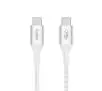 Kabel Belkin USB-C -USB-C Power delivery 240W 1m Nylon Biały