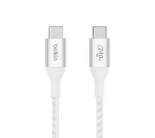 Belkin USB-C -USB-C Power delivery 240W 1m Nylon Biały