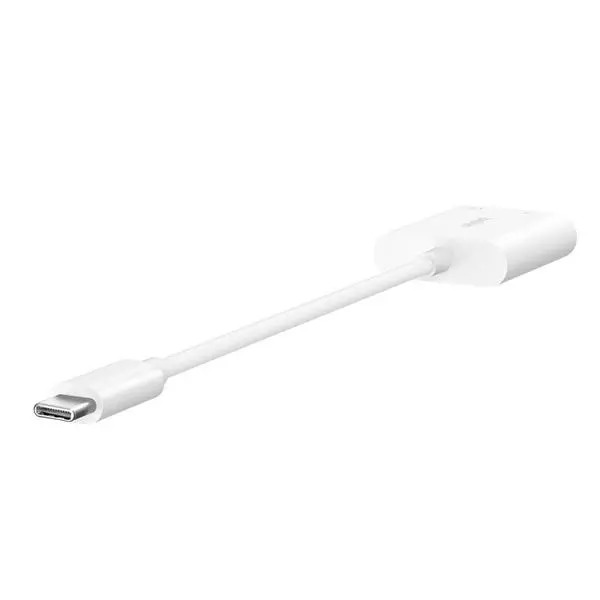 Adapter Belkin NPA004BTWH RockStar 3.5mm Audio + USB-C do ładowania