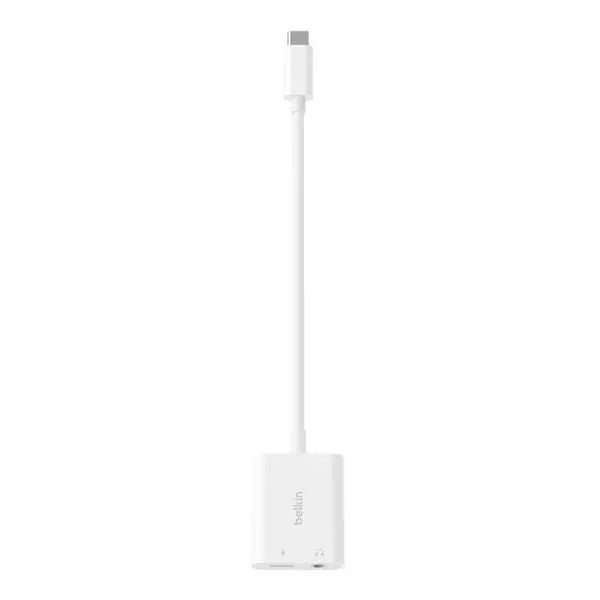 Adapter Belkin NPA004BTWH RockStar 3.5mm Audio + USB-C do ładowania
