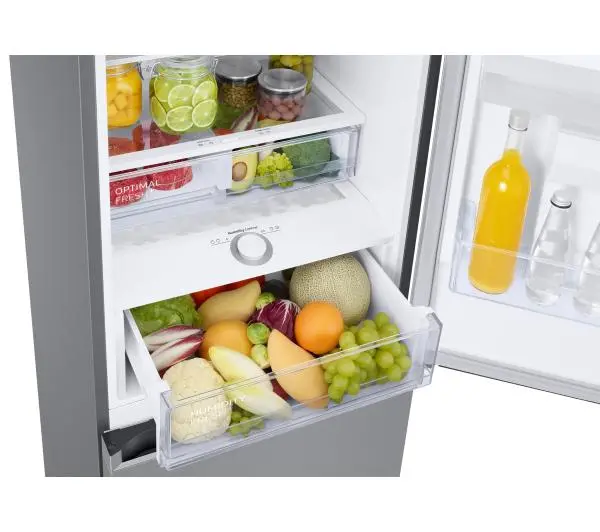 Samsung RB38C635ES9 Funkcje AI Pełny No Frost 203cm Dystrybutor wody Zdalne sterowanie Stal Szczotkowana - TRZECI -55%, ALBO 5-TY ZA 1ZŁ - Kup na Raty - RRSO 0%
