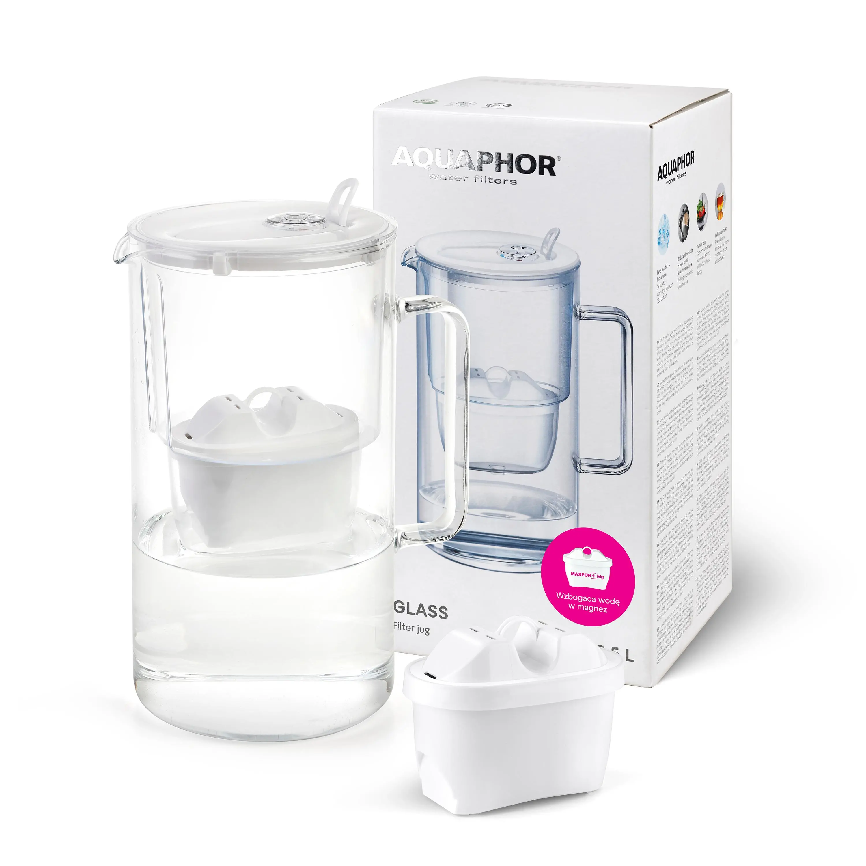 Dzbanek filtrujący Aquaphor Glass 2,5l 1 wkład