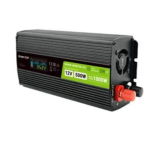 Green Cell INVGC12P500LCD 12V na 230V 500W/1000W Czysta sinusoida