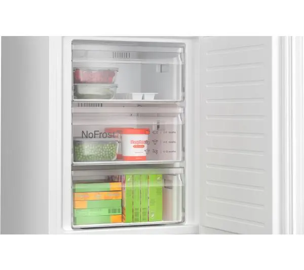 Bosch Serie 4 KGN392WCF Pełny No Frost 203cm Szuflada z kontrolą wilgotności Biały - Kup na Raty - RRSO 0%