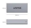 Adapter Unitek A1036GY USB-C(F) - USB-C(F) 8K 40Gbps 240W Srebrno-szary