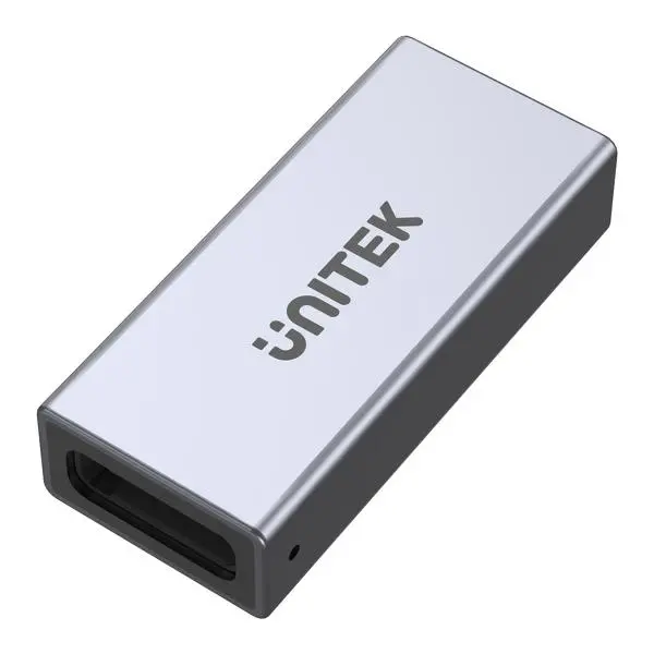 Adapter Unitek A1036GY USB-C(F) - USB-C(F) 8K 40Gbps 240W Srebrno-szary