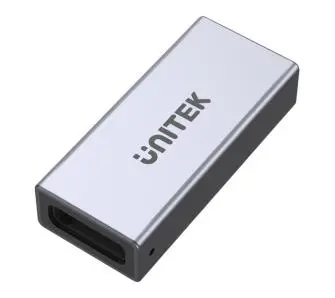 Adapter Unitek A1036GY USB-C(F) - USB-C(F) 8K 40Gbps 240W Srebrno-szary