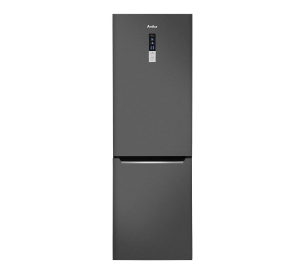 Amica FK3776.2DFZHC Pełny No Frost 200cm Czarny Inox