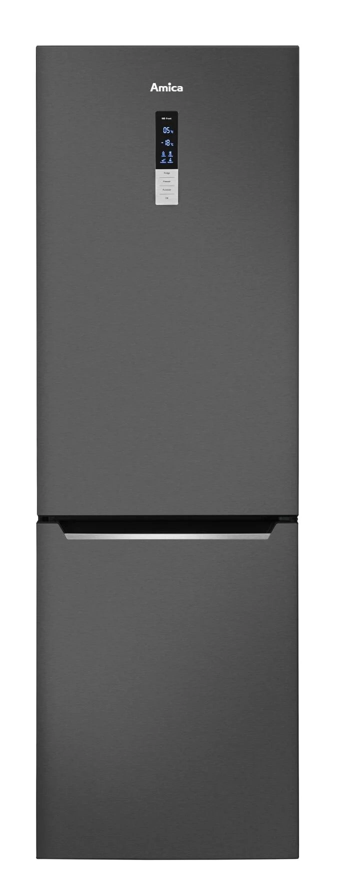 Lodówka Amica FK3776.2DFZHC Pełny No Frost 200cm Czarny Inox