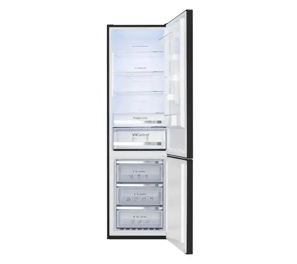Amica FK3776.2DFZHC Pełny No Frost 200cm Czarny Inox - TRZECI -55%, ALBO 5-TY ZA 1ZŁ - Kup na Raty - RRSO 0%