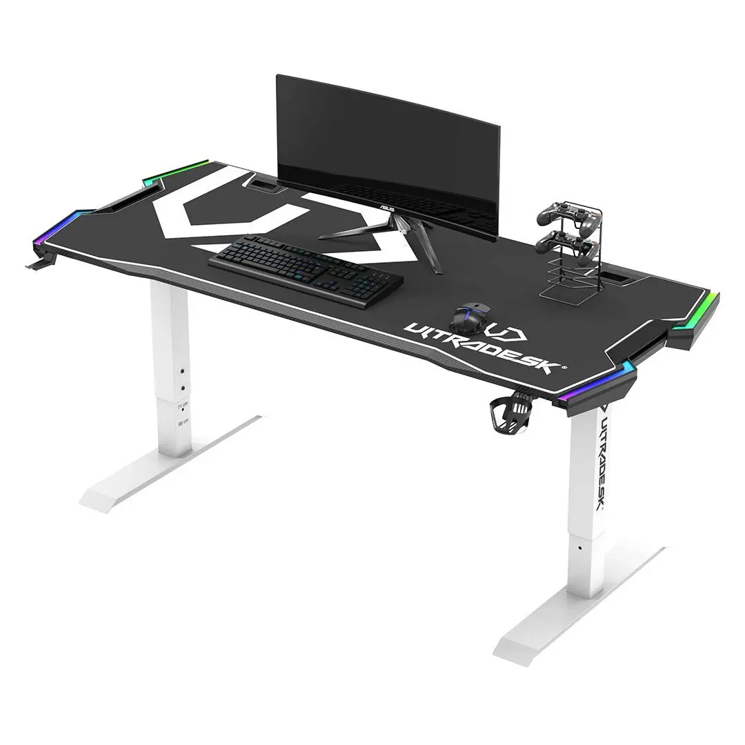 Biurko Ultradesk FORCE 166cm Regulacja wysokości Biały