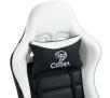 Fotel Cobra Rebel CR202 Gamingowy do 130kg Skóra ECO Biało-czarny