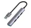 Hub USB Unitek H1208A USB-A 1xUSB-A 5 Gbps, 3xUSB-A 2.0  Szary