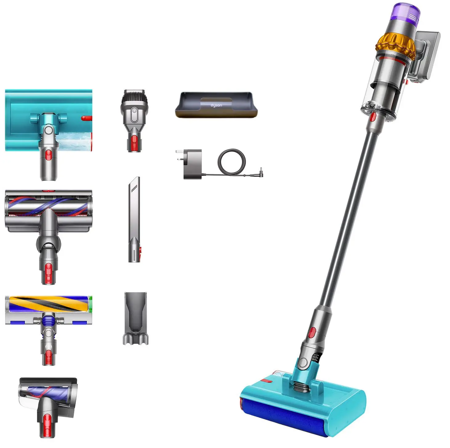 Odkurzacz bezprzewodowy Dyson V15s Detect Submarine z funkcją aktywnego mycia