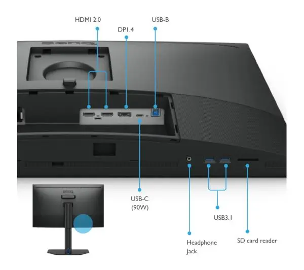 BenQ SW272U do fotografii 27" 4K IPS 60Hz 5ms AdobeRGB 90W USB-C - Kup na Raty - RRSO 0%