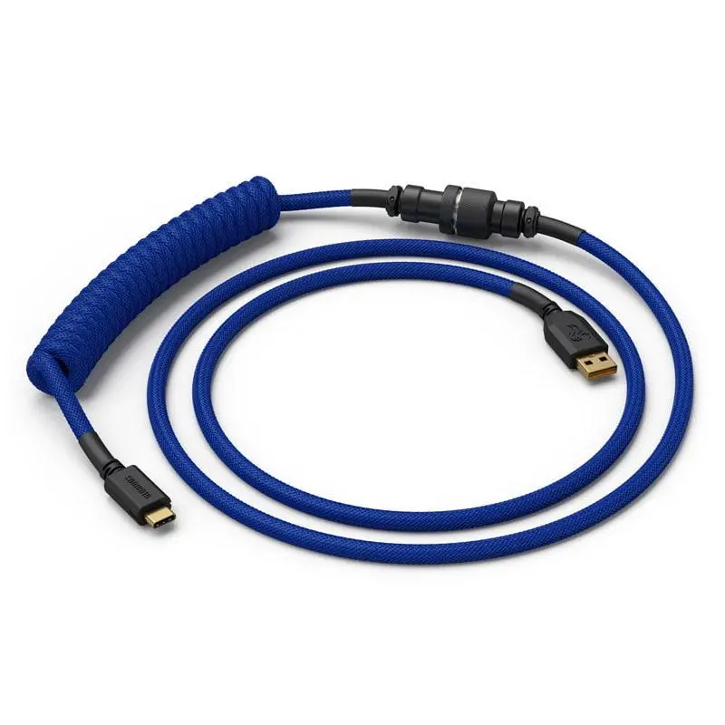 Kabel USB Glorious PC Gaming Race Coil Cable Cobalt USB-C - USB-A (GLO-CBL-COIL-COBALT) Granatowy